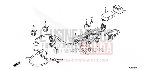 WIRE HARNESS (CRF125F/FB E/H/J) CRF125FBE de 2014